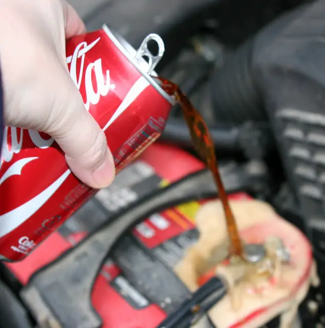 Cleaning a Car Battery With Coca Cola